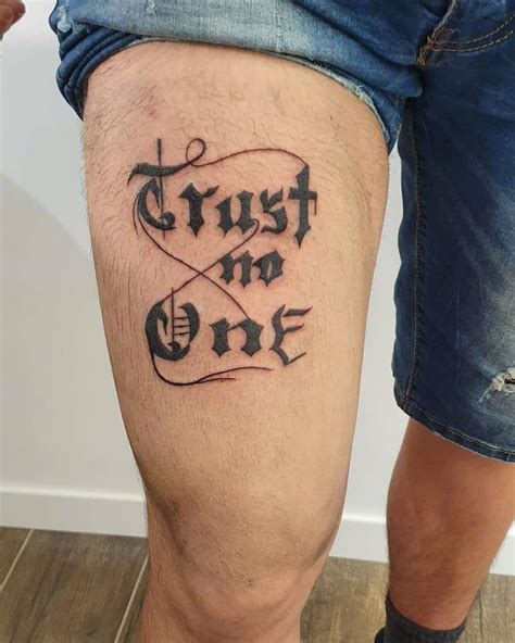 trust nobody tattoo|trust no one tattoo ideas.